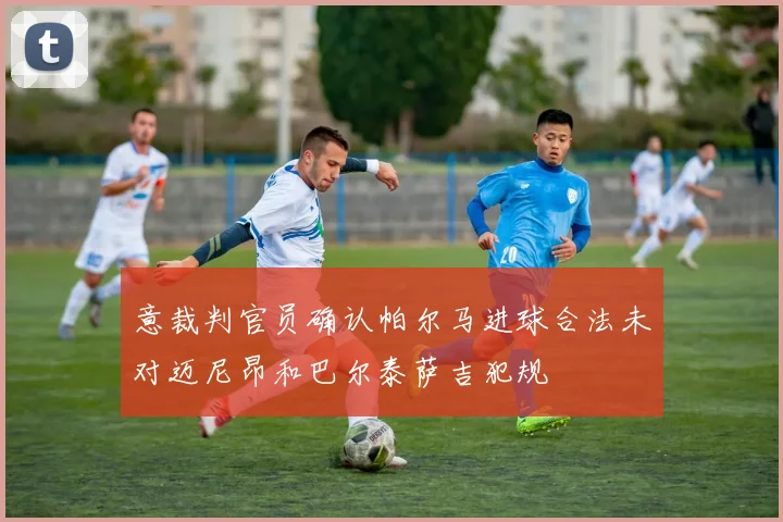 意裁判官员确认帕尔马进球合法未对迈尼昂和巴尔泰萨吉犯规