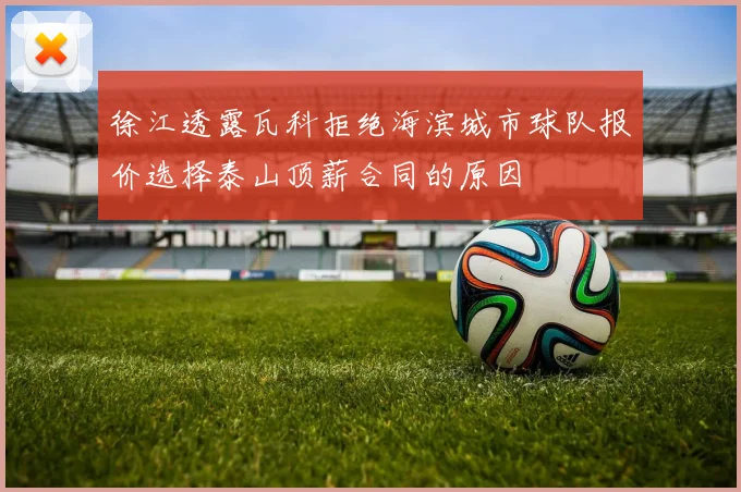 徐江透露瓦科拒绝海滨城市球队报价选择泰山顶薪合同的原因